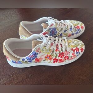 Cole Haan Women's Floral Sneakers - White, Red, Blue, Green